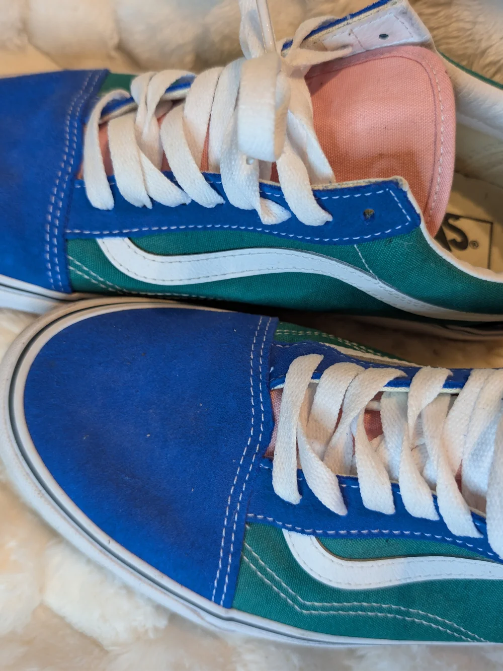 Vans Old Skool Multi Colorblock Retro Skate Sneakers Men's Size 10